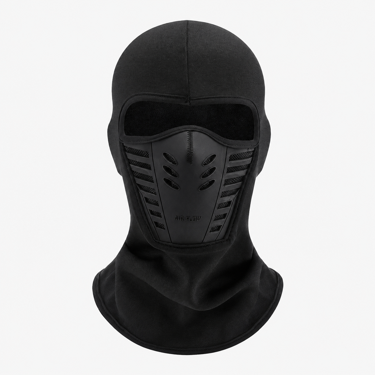 Tactical Fleece Windproof Face Mask - Black - One Size - image 1