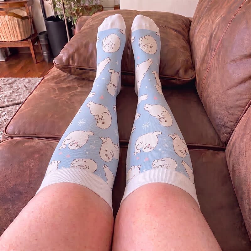 Plus Size Jellyfish Butterfly Compression Socks - image 3