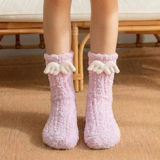 Christmas Holiday 3D Cartoon Accent Quarter Socks (3 Pairs) - image 0