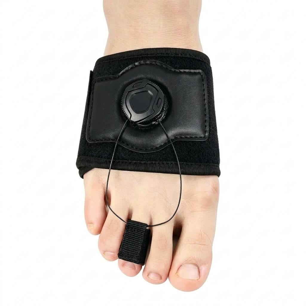 Adjustable Dial Bunion Support Toe Corrector - Black - Right - 1-Toe - image 7