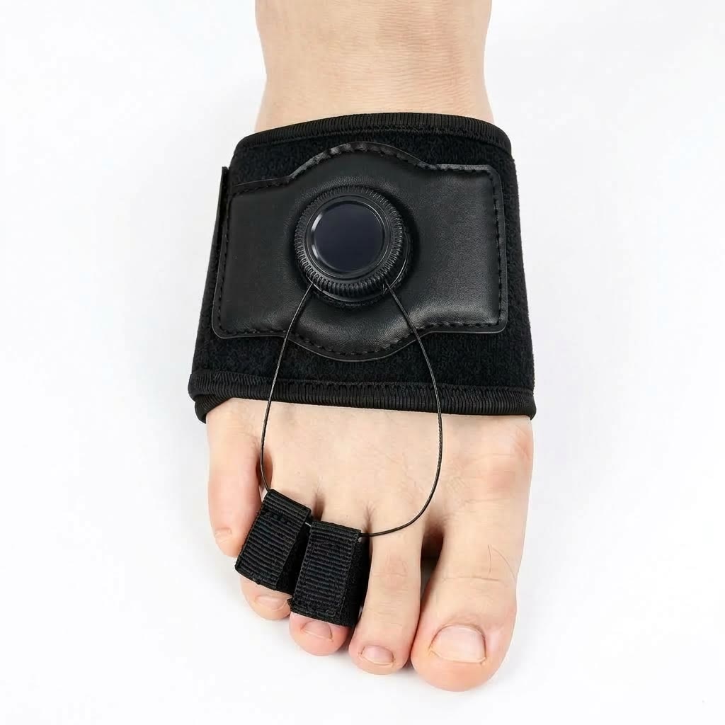 Adjustable Dial Bunion Support Toe Corrector - Black - Right - 2-Toe - image 8
