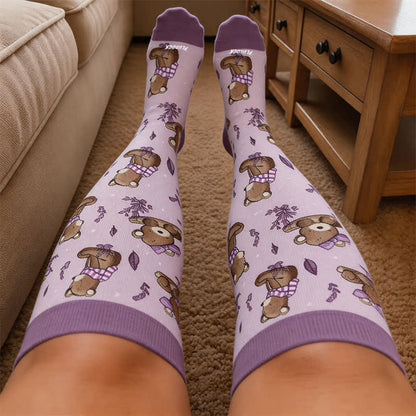 Plus Size Autumn Animal Compression Socks - image 3
