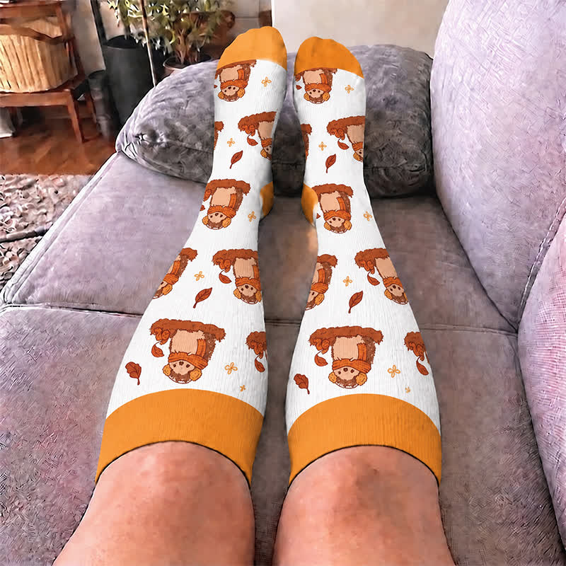 Plus Size Cozy Fall Animals Compression Socks - image 2