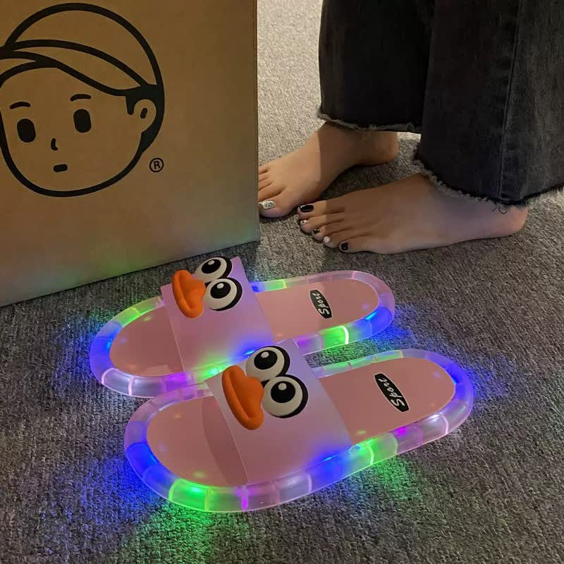 Full Lips Light Up Jelly Slides - Pink - Kids EU34–35(3–3.5) - image 2