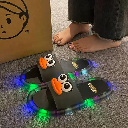 Full Lips Light Up Jelly Slides - Black - Kids EU34–35(3–3.5) - image 0