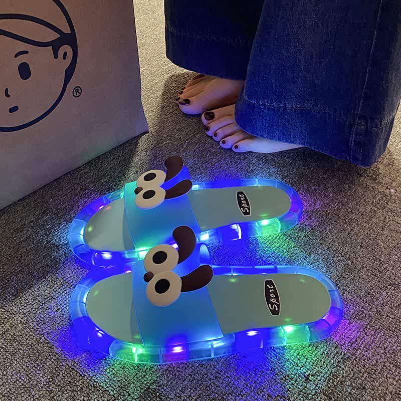 Ear Dog Light Up Jelly Slides - Blue - Kids EU34–35(3–3.5) - image 3