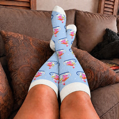 Plus Size Christmas Animal Compression Socks - image 2