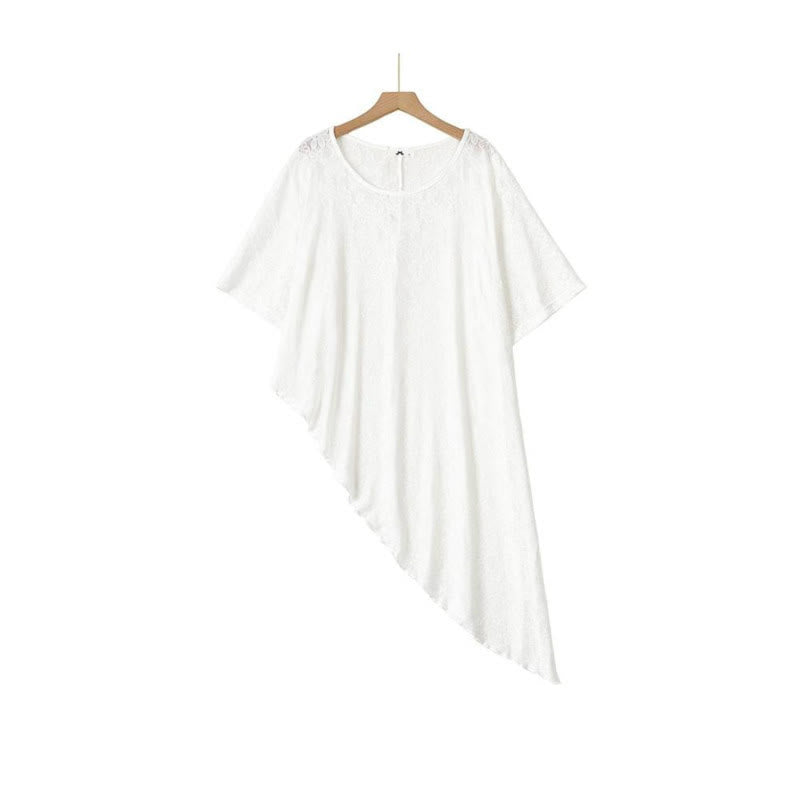 Airy Asymmetric Maxi Dress Set - Blouse - 6XL - image 2
