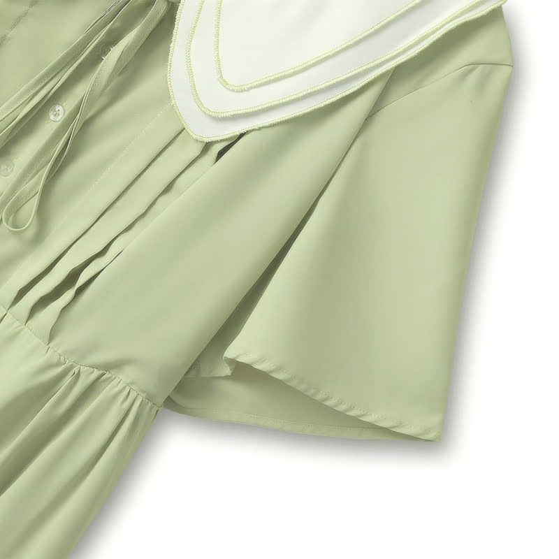 Sweet Peter Pan Collar Midi Dress - image 4