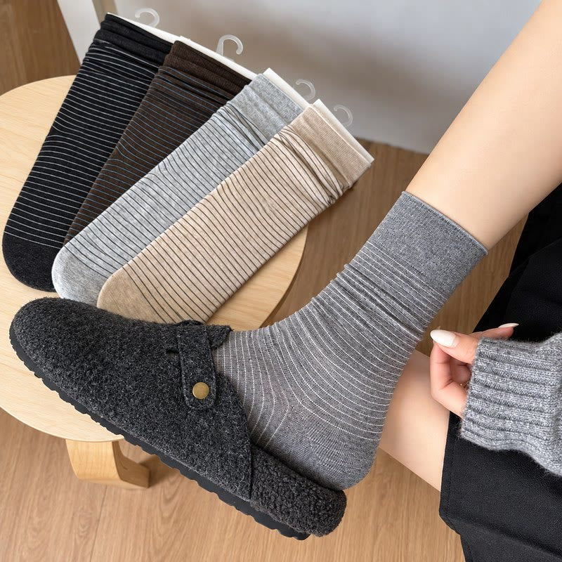Cotton Ribbed Quarter Socks (4 Pairs) - image 2