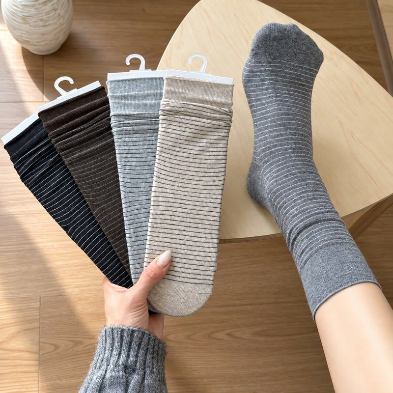 Cotton Ribbed Quarter Socks (4 Pairs) - image 0