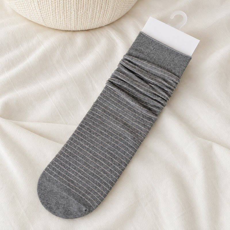 Cotton Ribbed Quarter Socks (4 Pairs) - Grey - EU36-40(US3-7) - image 7