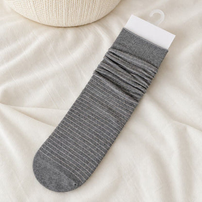 Cotton Ribbed Quarter Socks (4 Pairs) - Grey - EU36-40(US3-7) - image 7