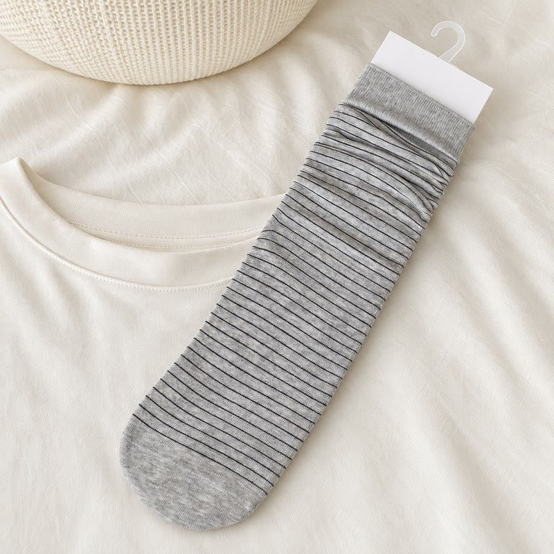 Cotton Ribbed Quarter Socks (4 Pairs) - Light Gray - EU36-40(US3-7) - image 6