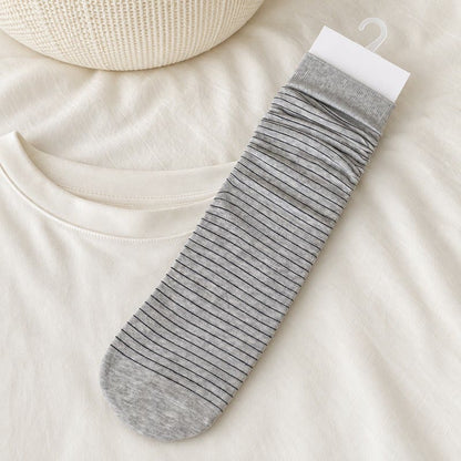 Cotton Ribbed Quarter Socks (4 Pairs) - Light Gray - EU36-40(US3-7) - image 6