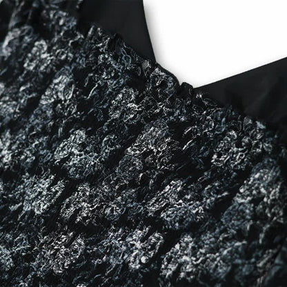 Plus-Size Black Floral Two-Piece Skirt Set - image 4