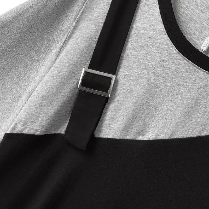 Casual Layered Look Midi Dress - image 1