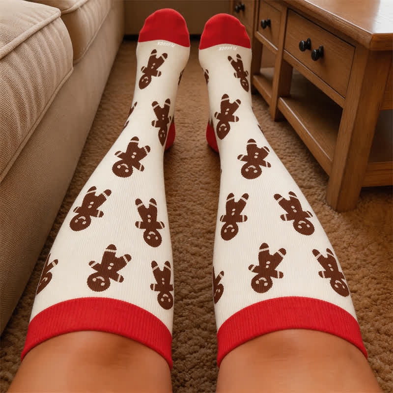 Plus Size Christmas Characters Compression Socks - image 3