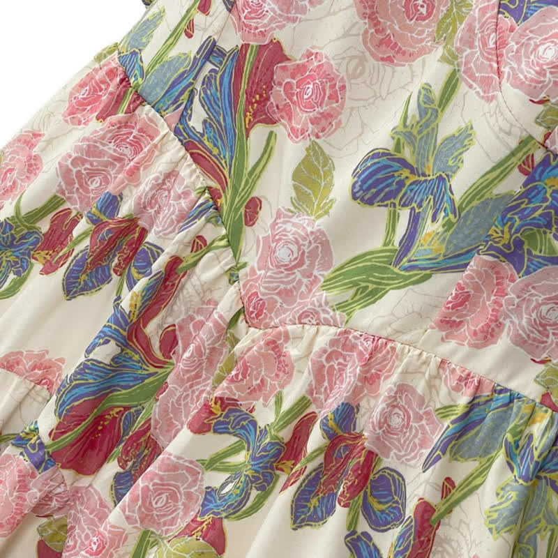 Plus Size Floral Midi Dress - image 1