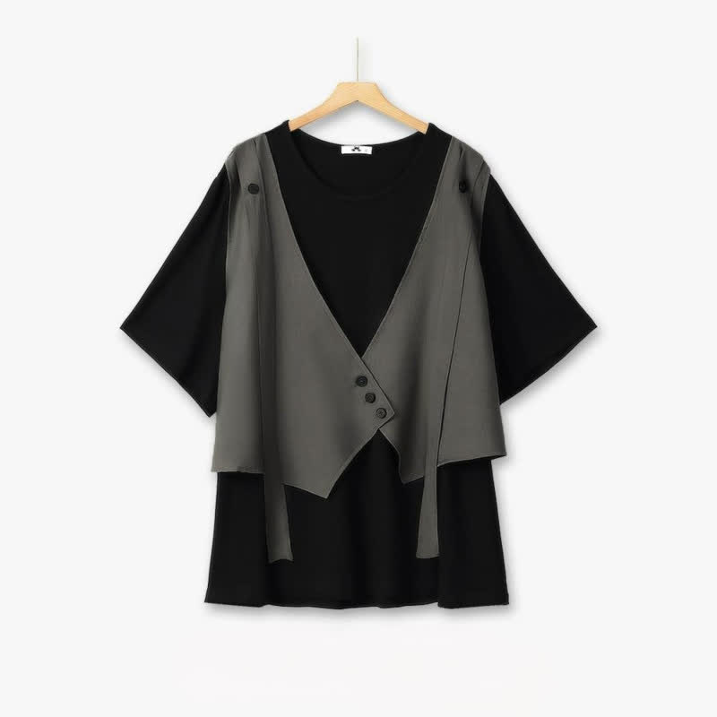 Casual Layered V Neck Two Piece Pant Set - image 1