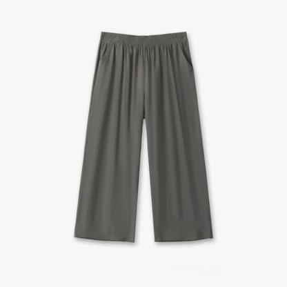 Casual Layered V Neck Two Piece Pant Set - image 2