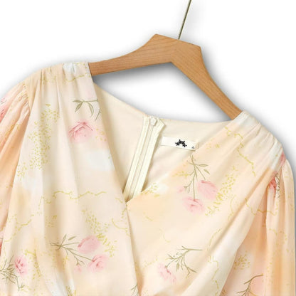Romantic Floral Wrap Maxi Dress - image 2