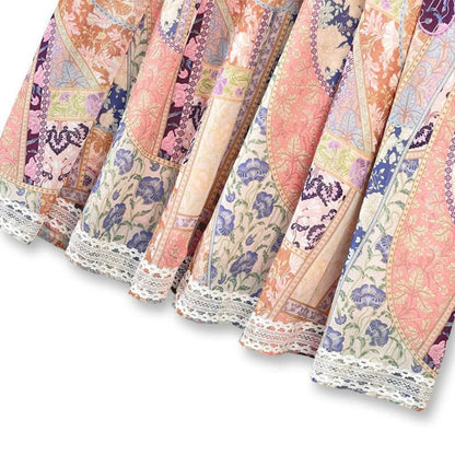 Vintage Patchwork Floral Midi Dress - image 3