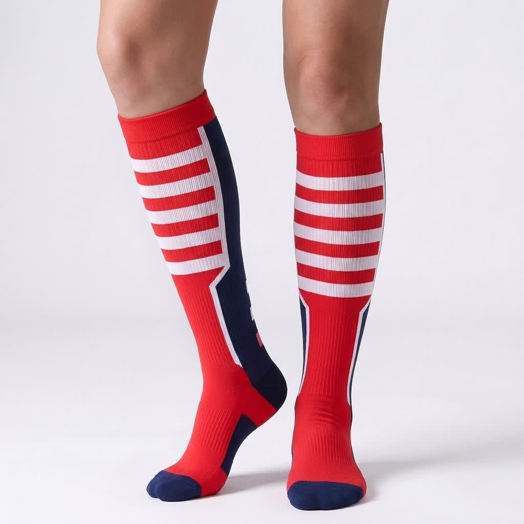 American Flag Compression Socks(6 Pairs) - Red - S/M - image 13