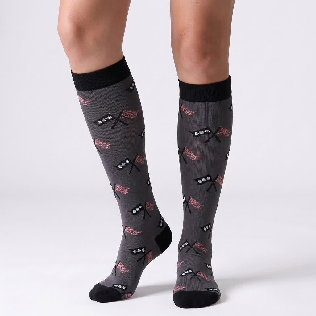 American Flag Compression Socks(6 Pairs) - Dark Grey - S/M - image 14