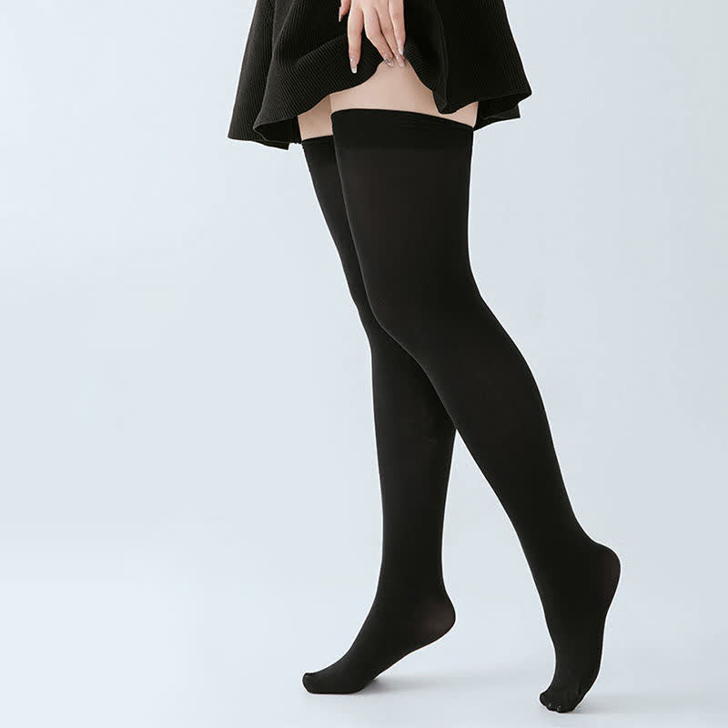 Cotton Thick Thigh High Socks(3 Pairs) - image 3