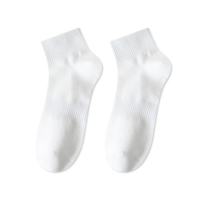 Plusock Breathable Soft Cotton Quarter Socks(7 Pairs) - White - EU43-48(US9.5-13.5) - image 9