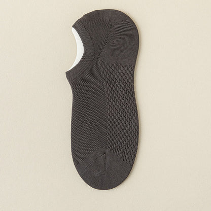 Mesh Massage No Show Socks(5 Pairs) - Dark Grey - EU39-46(US5-12) - image 18