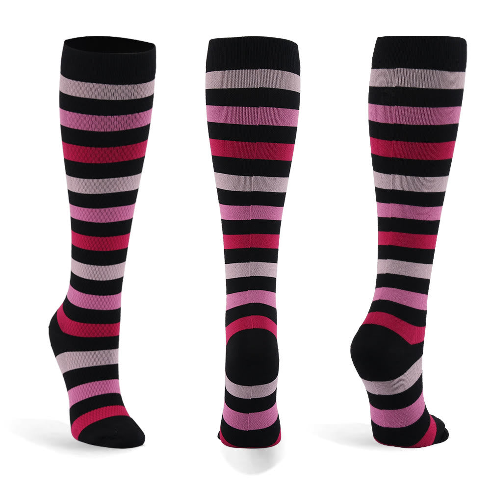 Striped Series Casual Compression Socks(6 Pairs) - image 8