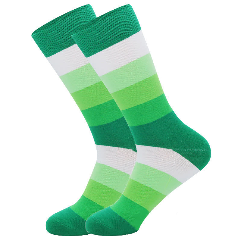 Bright Colorful Novelty Crew Socks(5 Pairs)
