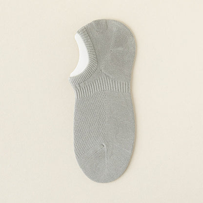 Plus Size Mesh Cotton No Show Socks(5 Pairs)