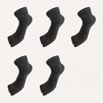 Plus Size Five Toes Antibacterial Alignment Socks(5 Pairs)