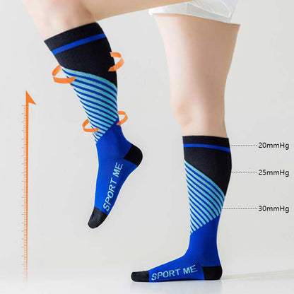 Professional Breathable Sport Compression Socks(3 Pairs) - image 1