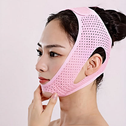 Breathable Sculpting Face Support Wrap - Pink - One Size - image 0