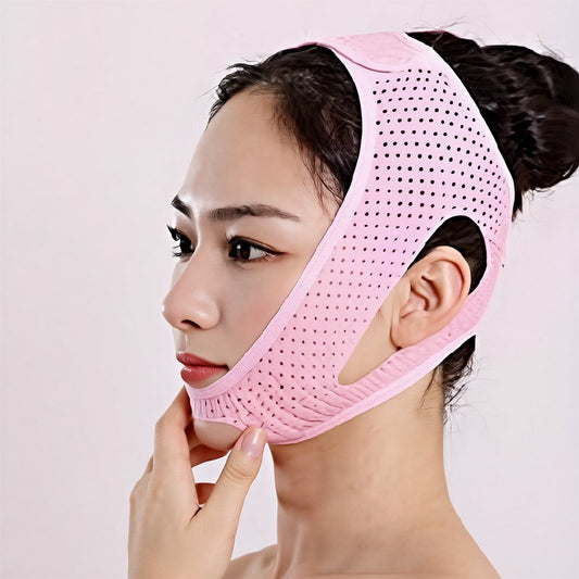 Breathable Sculpting Face Support Wrap - Pink - One Size - image 0
