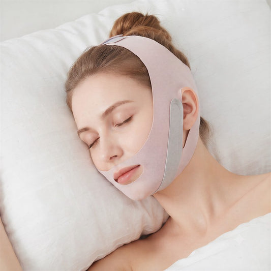 Soft Adjustable V Line Face Support Wrap - Pink - One Size - image 0