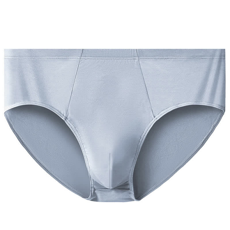 Plus Size Simple High-Waisted Strentch Hip Briefs(2 Packs) - Grey - 10XL - image 13