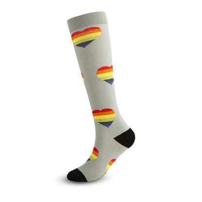 Rainbow Heart Compression Socks(3 Pairs) - image 6