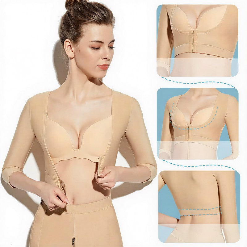 U-neck Adjustable Front Closure Arm Shaping Top - image 3