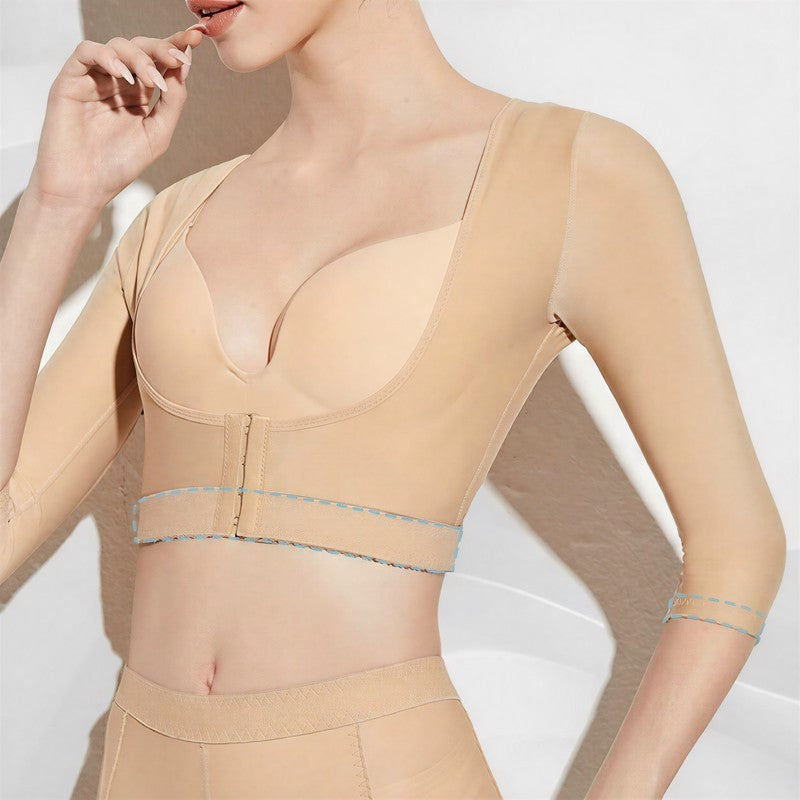 U-neck Adjustable Front Closure Arm Shaping Top - image 4