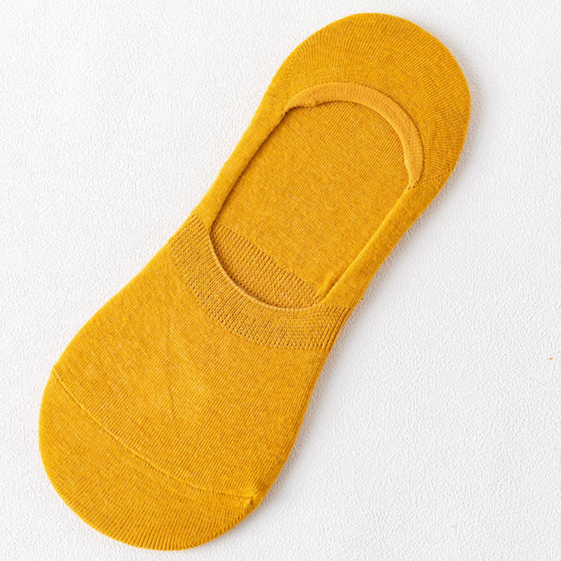 Non-Slip No Show Socks(5 Pairs) - Yellow - EU43-47(US9.5-12.5) - image 10