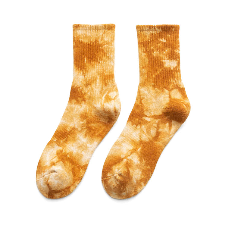 Tie-dye Colorful Quarter Socks(4 Pairs) - image 15