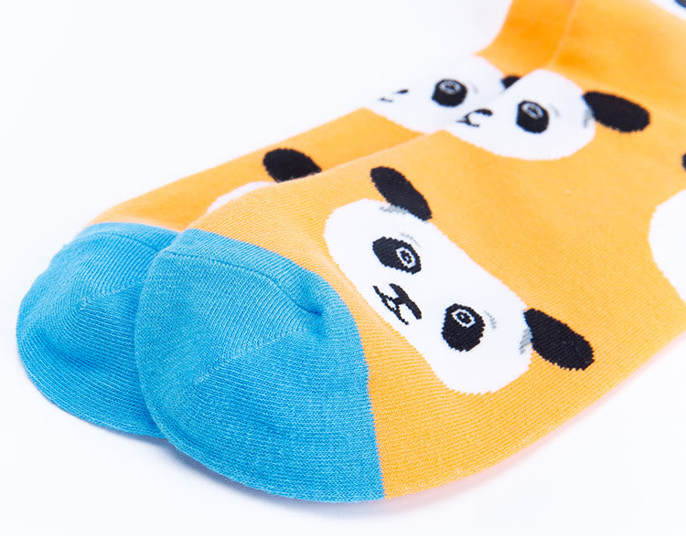 Plus Size Cute Panda Crew Socks(5 Pairs) - image 11