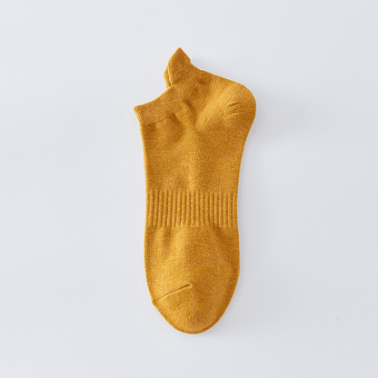 Plus Size Breathable Solid Color Ankle Socks(8 Pairs)
