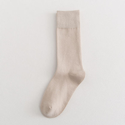 Plus Size Soft Durable Crew Socks(8 Pairs) - Nude - EU35-39(US4.5-8) - image 14