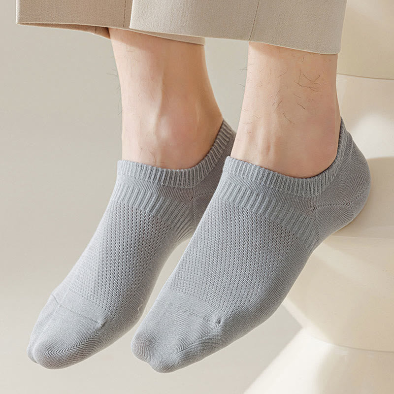 Mesh Cotton No Show Socks(5 Pairs) - image 7